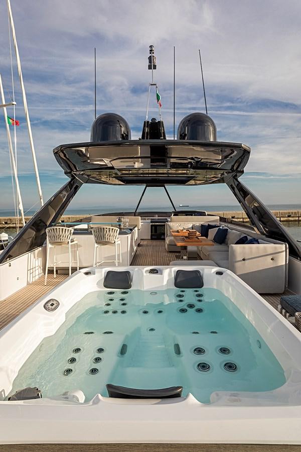 a large ship docked aboard ANINHA 1 Yacht for Sale