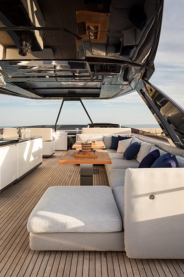 a boat with a couch aboard ANINHA 1 Yacht for Sale