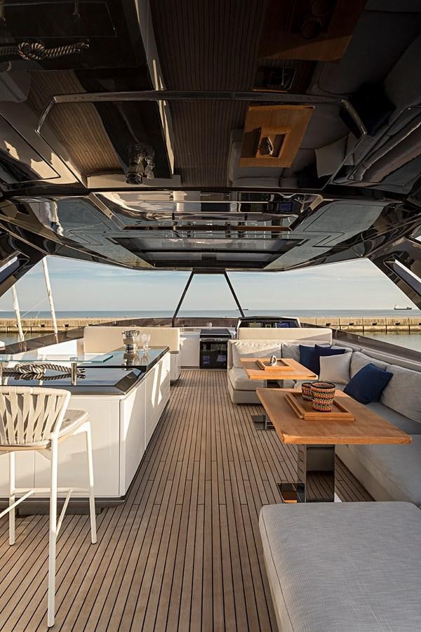 a room with a large open roof aboard ANINHA 1 Yacht for Sale