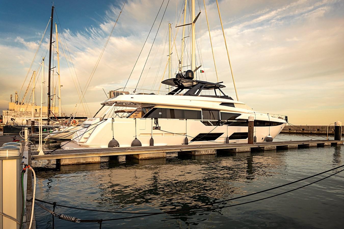 a boat docked at a pier aboard ANINHA 1 Yacht for Sale