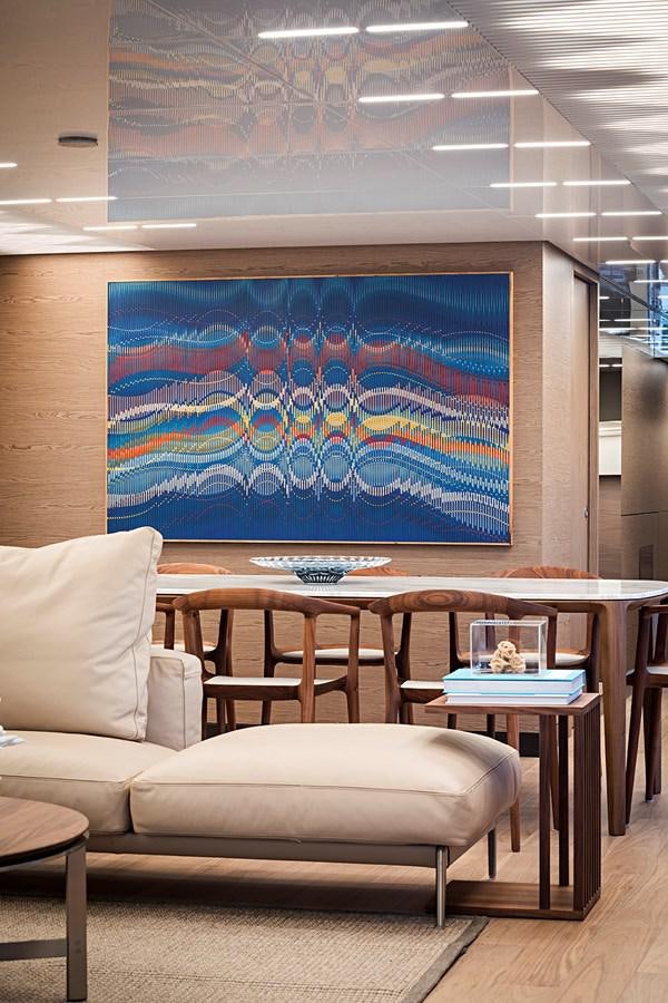 a room with a large screen aboard ANINHA 1 Yacht for Sale