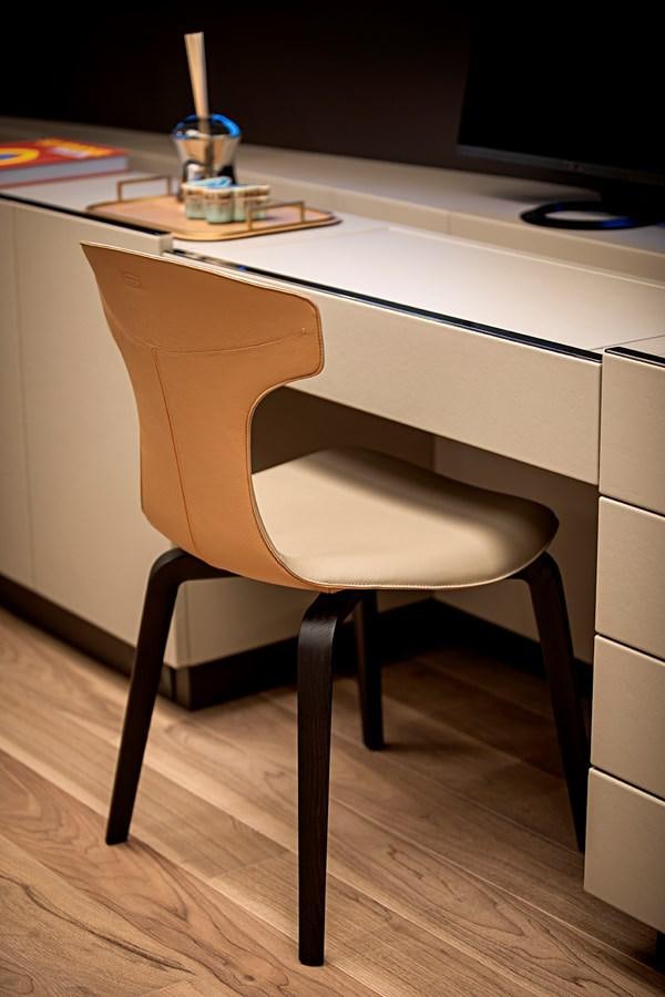 a chair with a lamp on top aboard ANINHA 1 Yacht for Sale