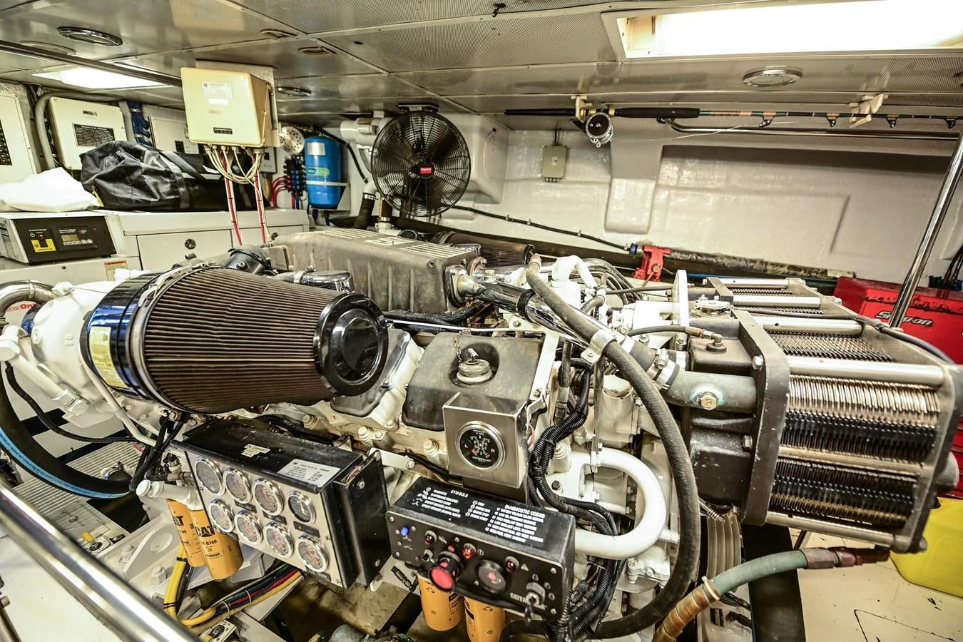 a machine with wires aboard MAHA Yacht for Sale