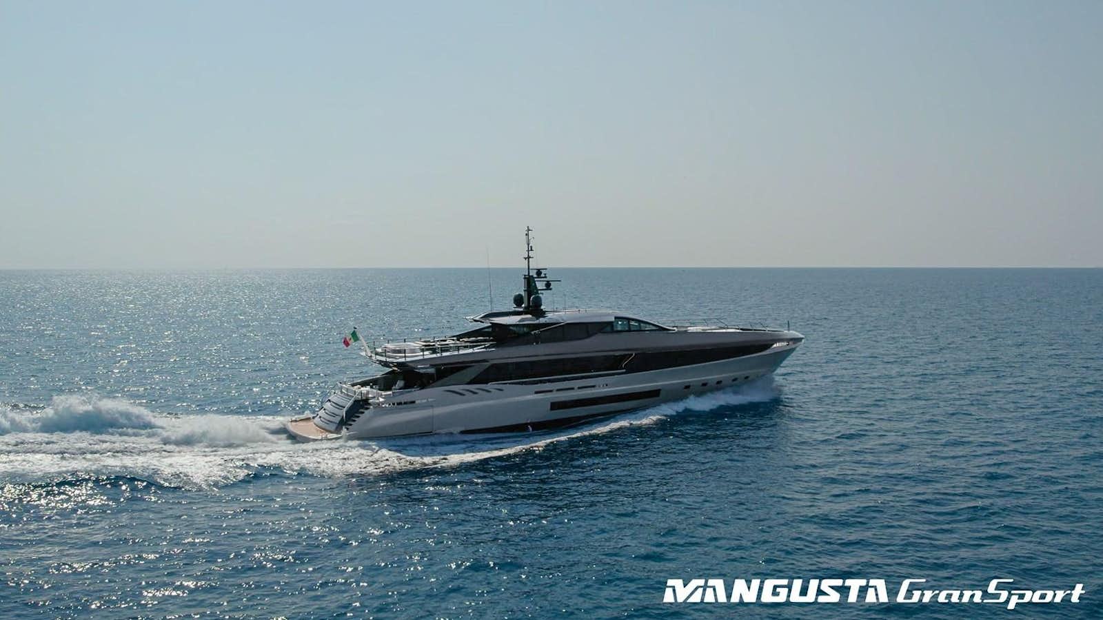 a boat in the water aboard MANGUSTA GRANSPORT 45 #2 - R.R. - CAREFULLY USED Yacht for Sale