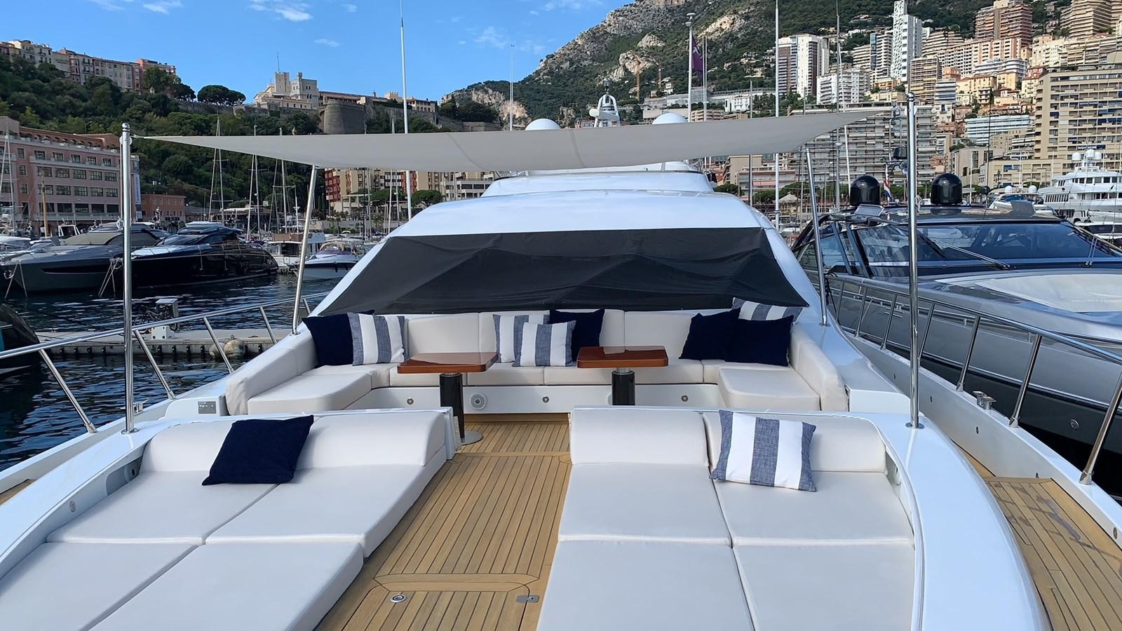 a boat with many seats aboard MANGUSTA MAXIOPEN 94#2 - MISS BUBBLES - CAREFULLY USED Yacht for Sale