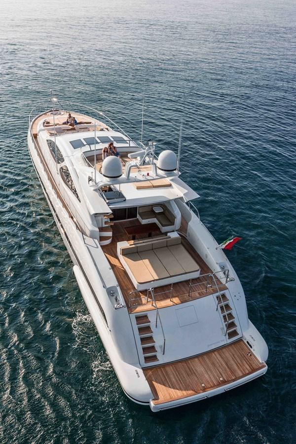 a boat on the water aboard MANGUSTA MAXIOPEN 94#2 - MISS BUBBLES - CAREFULLY USED Yacht for Sale