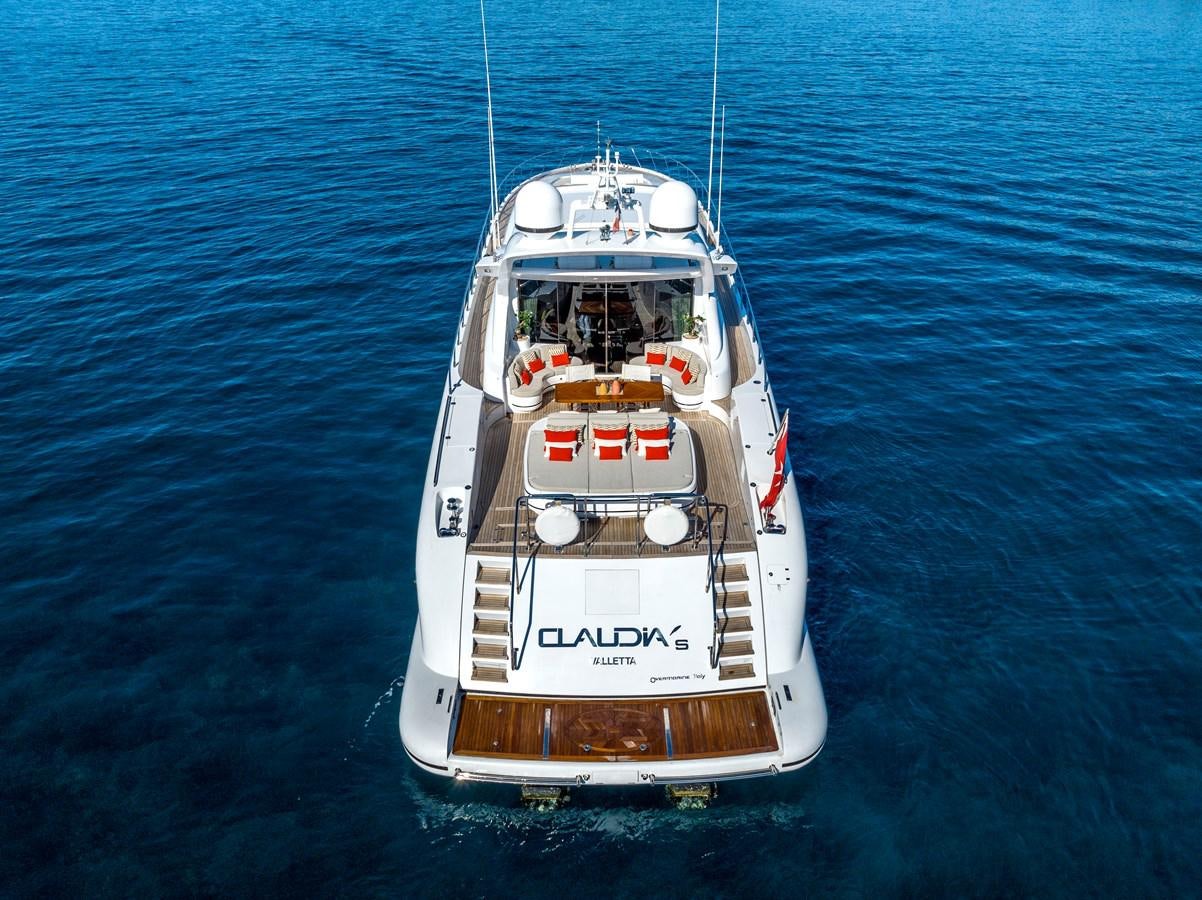 a boat in the water aboard CLAUDIA'S Yacht for Sale