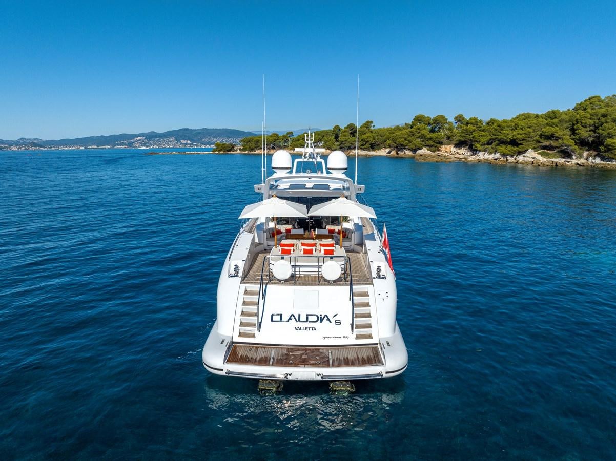 a boat on the water aboard CLAUDIA'S Yacht for Sale