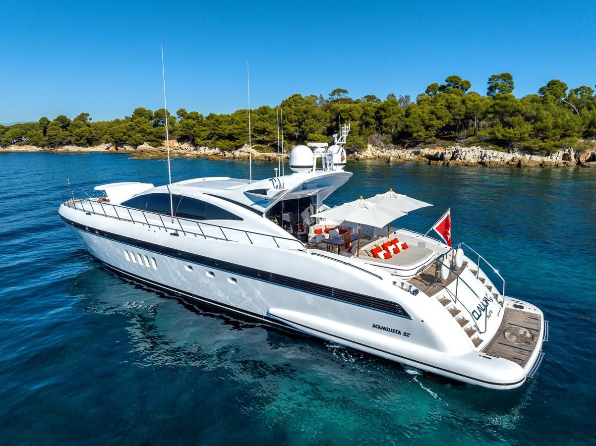 a boat in the water aboard CLAUDIA'S Yacht for Sale