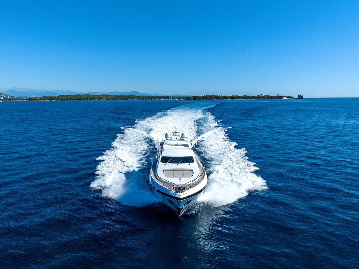 a boat on the water aboard CLAUDIA'S Yacht for Sale