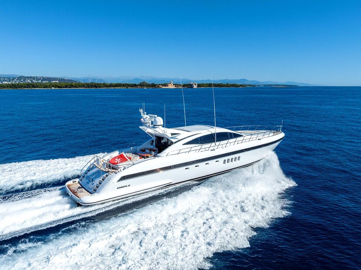 a boat on the water aboard CLAUDIA'S Yacht for Sale