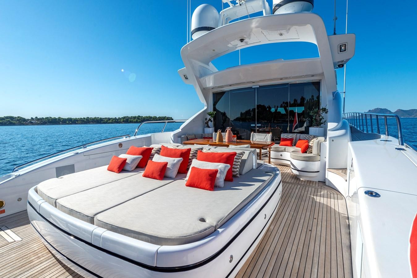 a boat on the water aboard CLAUDIA'S Yacht for Sale