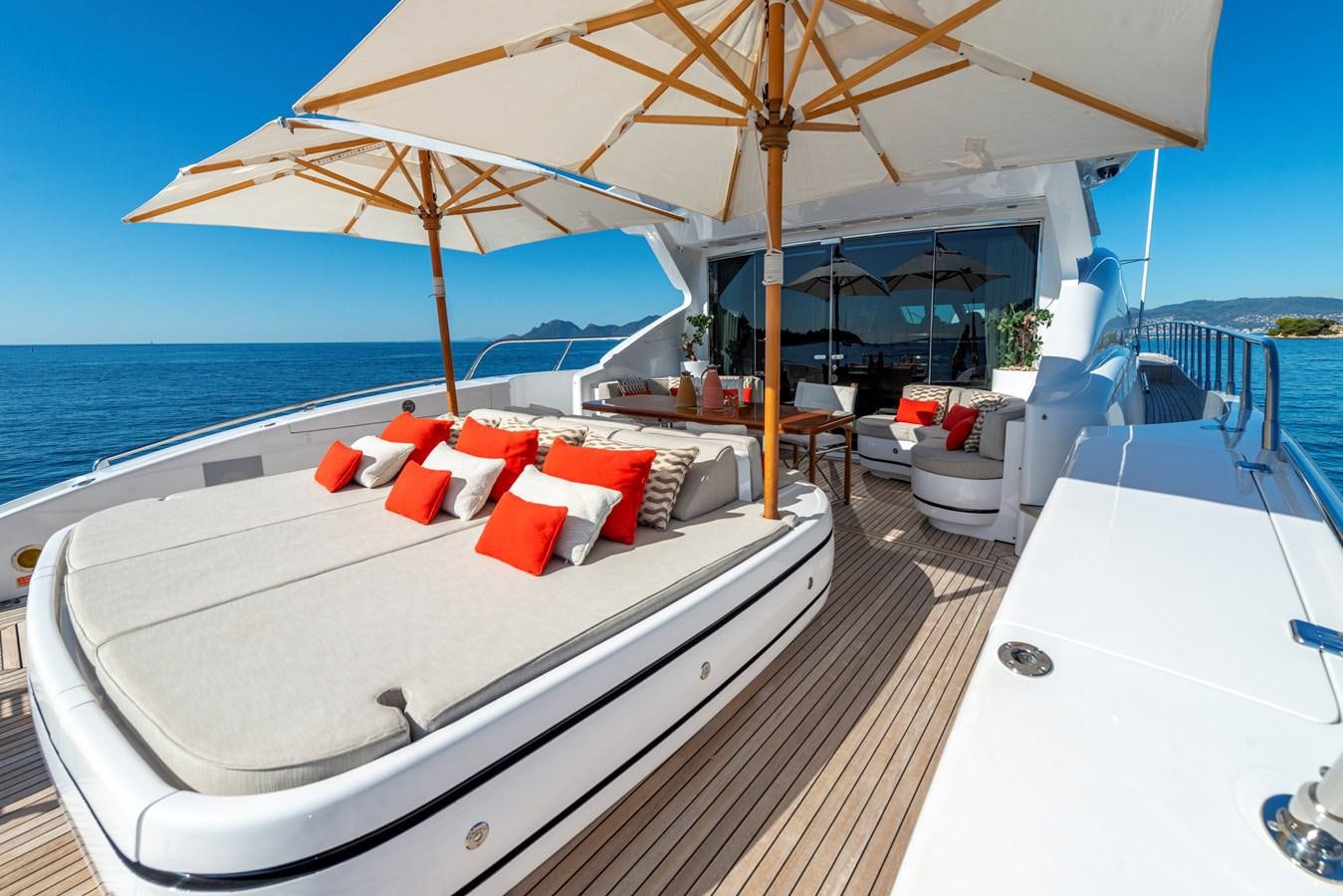 a boat on the water aboard CLAUDIA'S Yacht for Sale