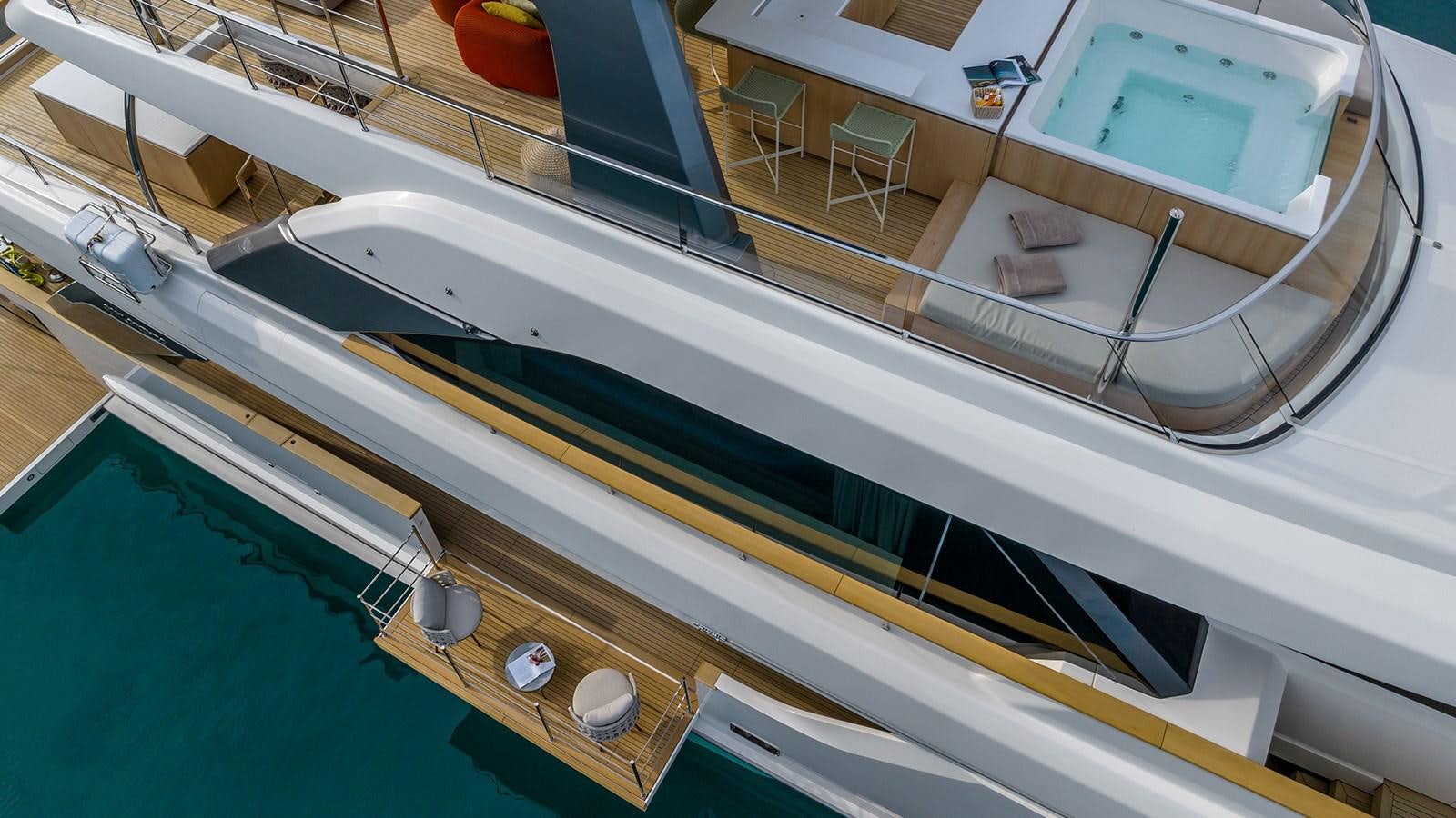 a close-up of a boat aboard EROS Yacht for Sale