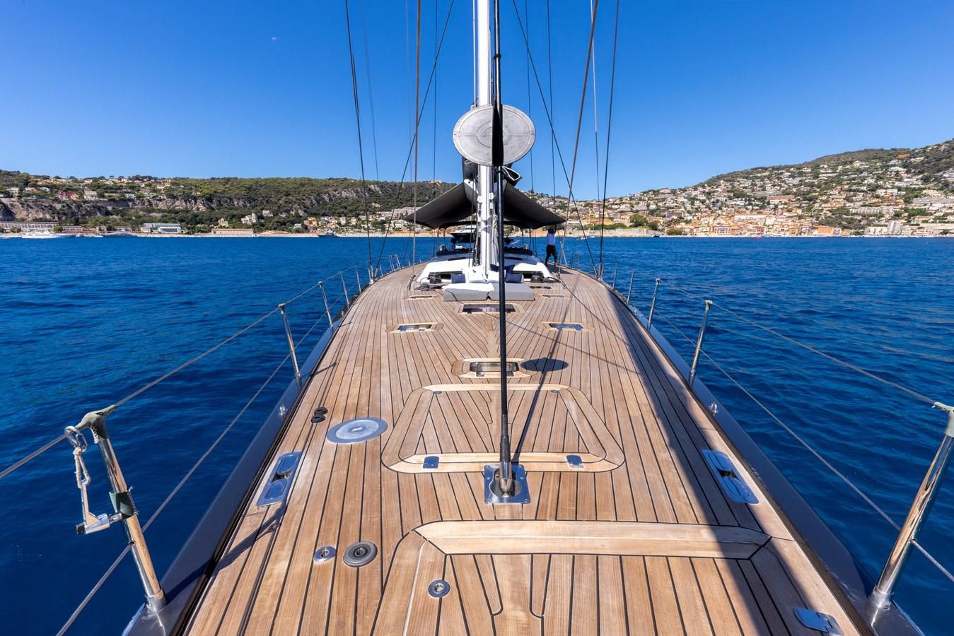 a wooden boat on a body of water aboard YCH2 Yacht for Sale