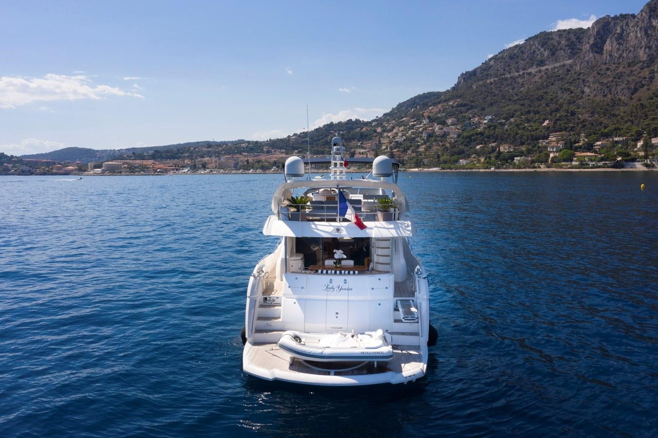 a boat in the water aboard LADY YOUSRA Yacht for Sale