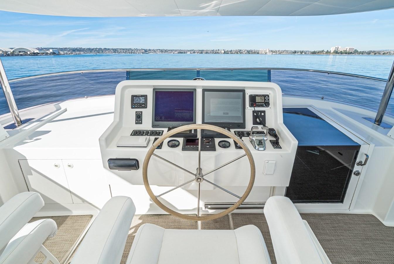 a cockpit of a plane aboard BESAME Yacht for Sale