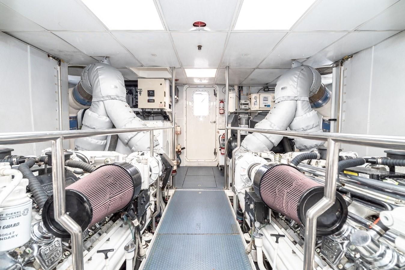 a room with machinery aboard BESAME Yacht for Sale