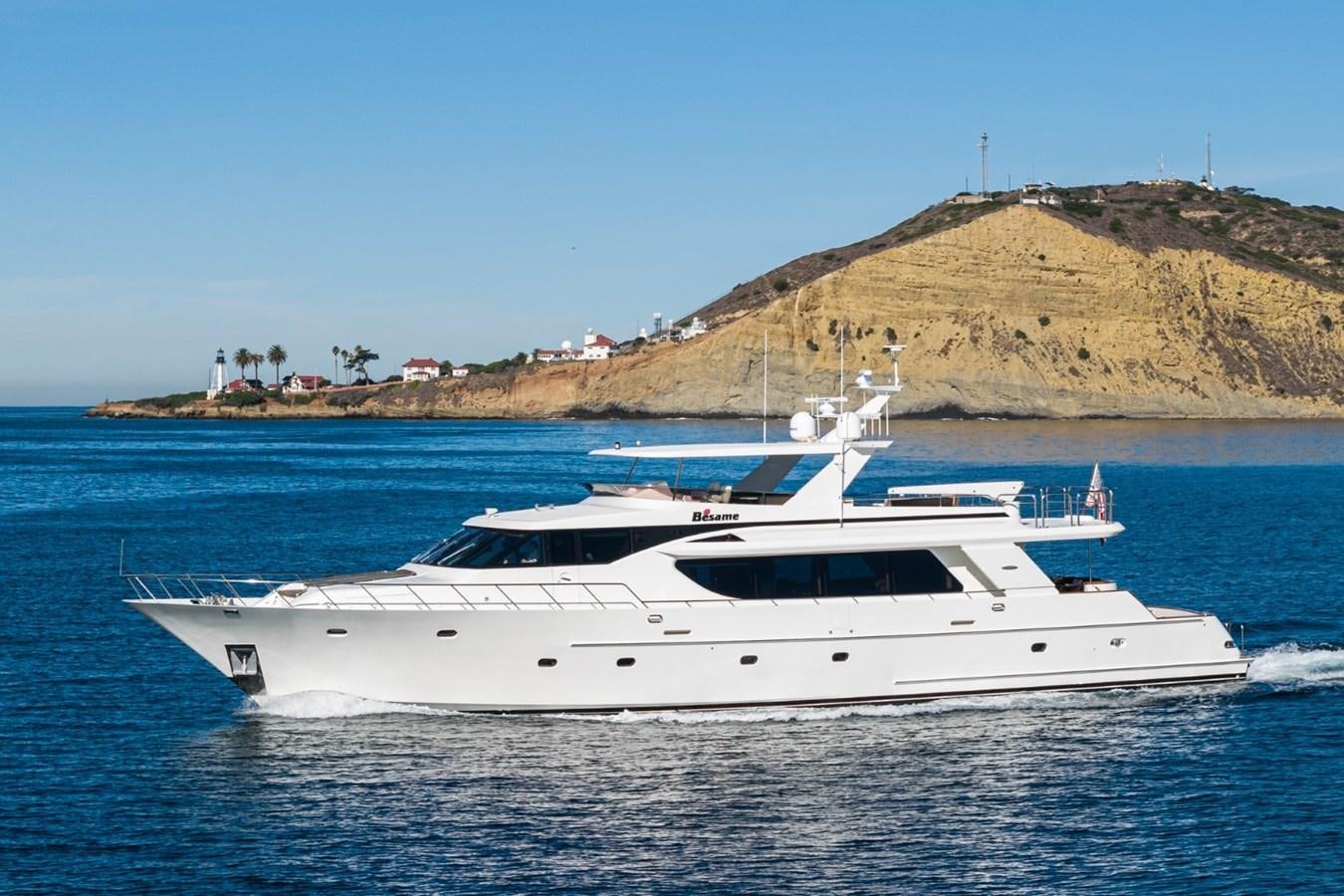 a boat on the water aboard BESAME Yacht for Sale