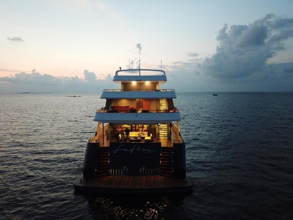 a boat in the water aboard 2017 SAFARI  142 CUSTOM Yacht for Sale