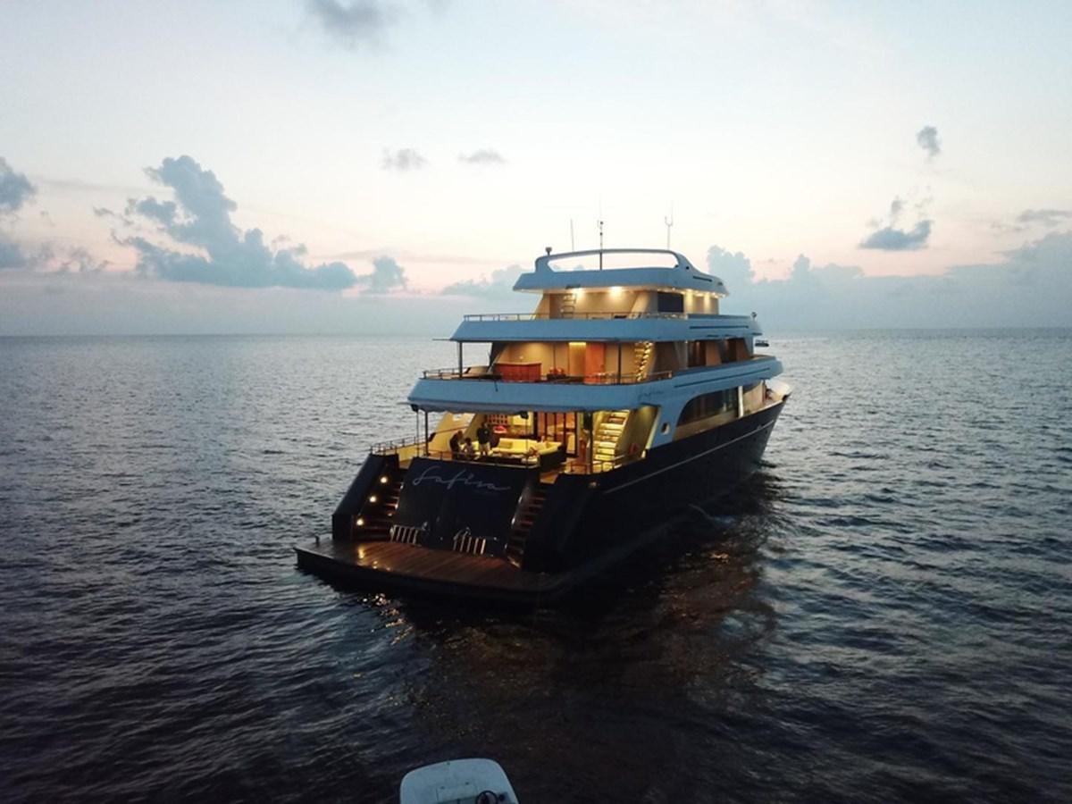 a boat in the water aboard 2017 SAFARI  142 CUSTOM Yacht for Sale