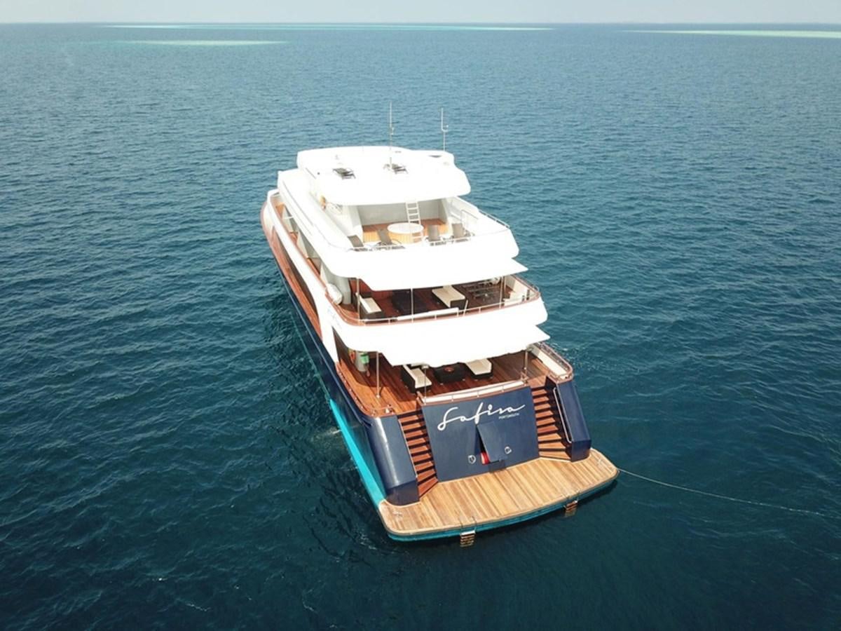 a boat in the water aboard 2017 SAFARI  142 CUSTOM Yacht for Sale