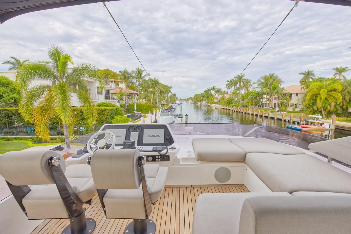 a boat on the water aboard SUNSEEKER 75 SPORT YACHT Yacht for Sale