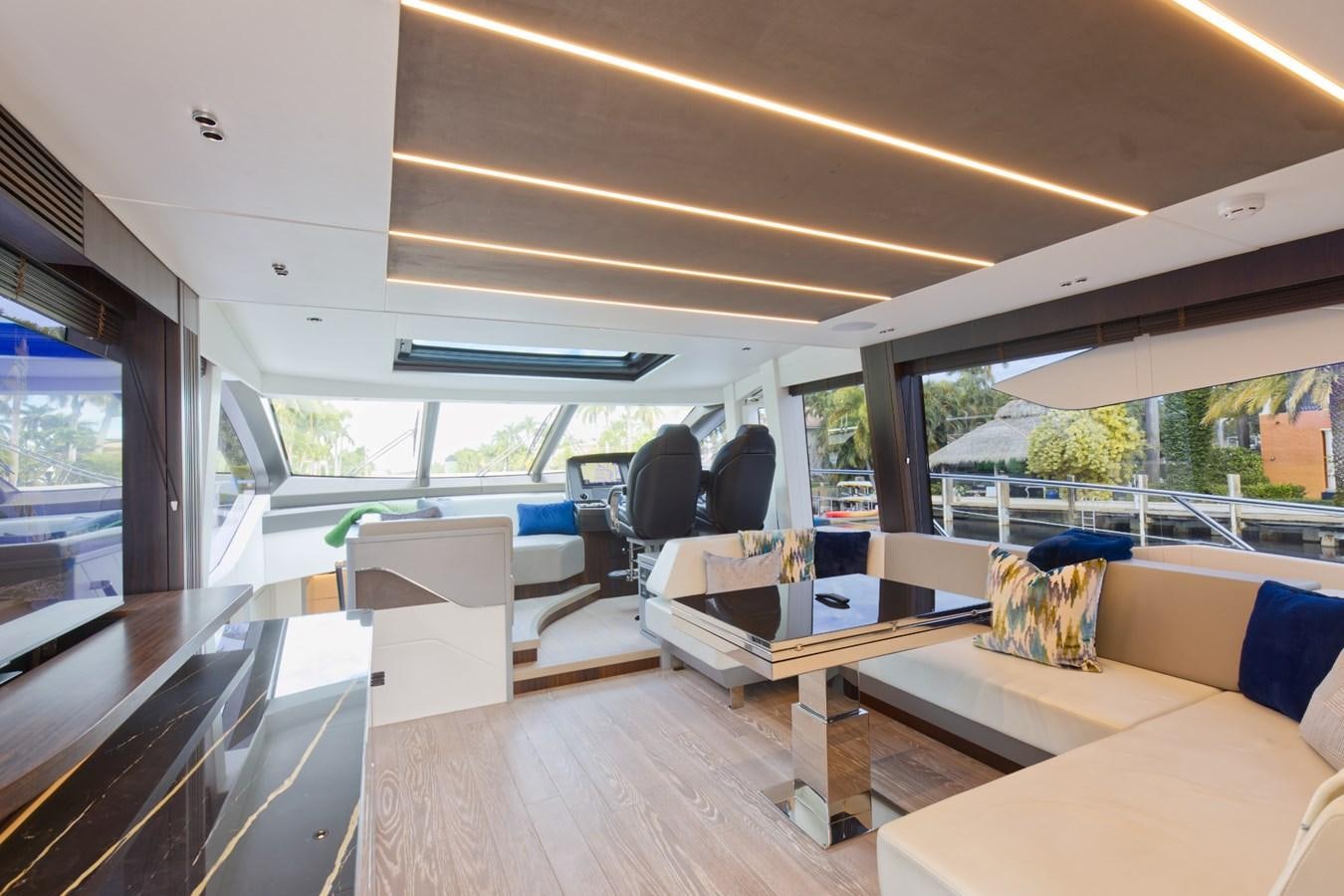inside of a vehicle aboard SUNSEEKER 75 SPORT YACHT Yacht for Sale