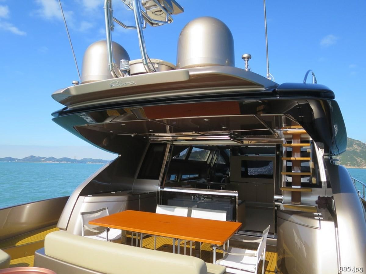 a boat on the water aboard RIVA 86 DOMINO Yacht for Sale