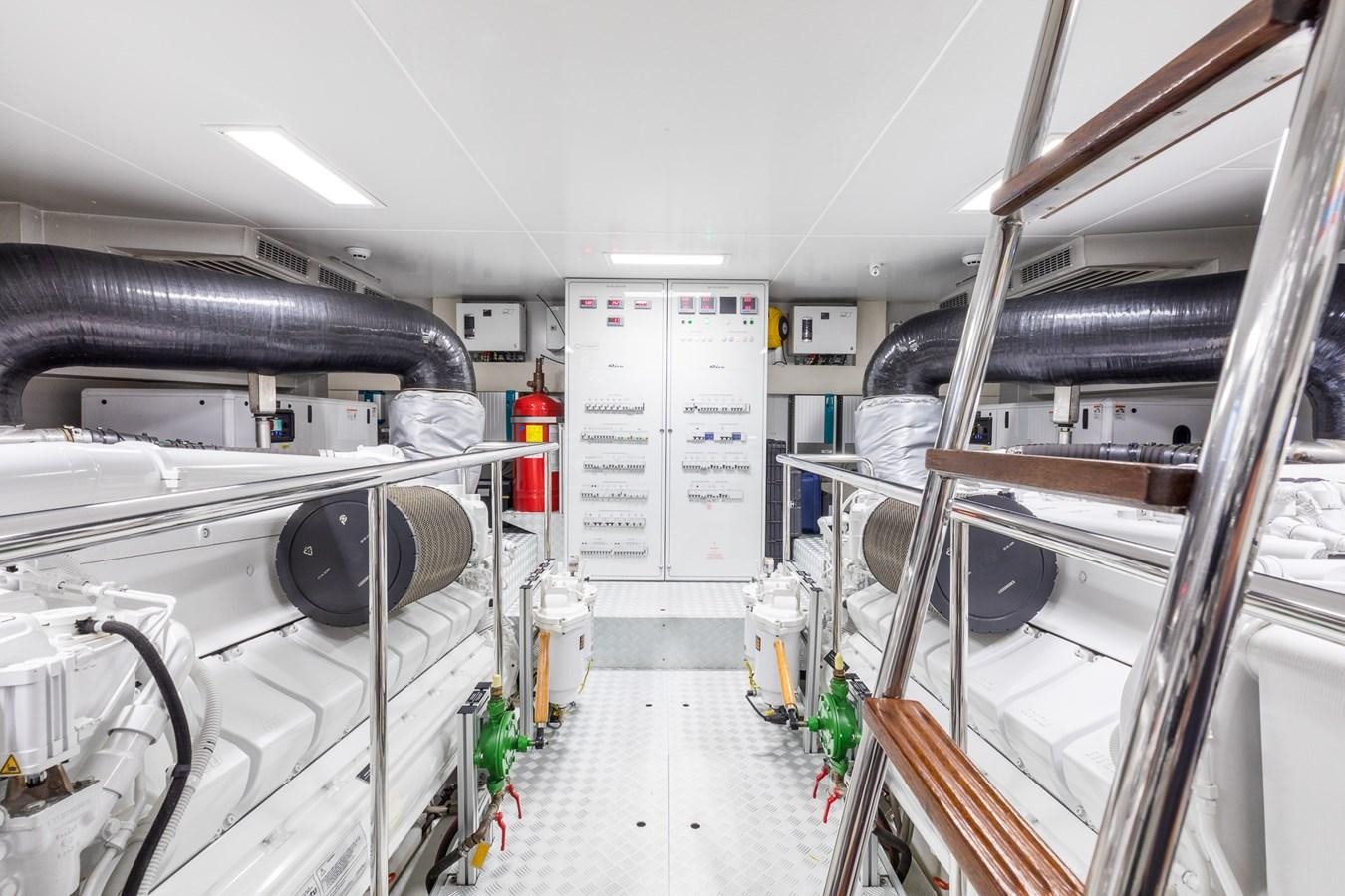 a factory with several machines aboard RIES Yacht for Sale