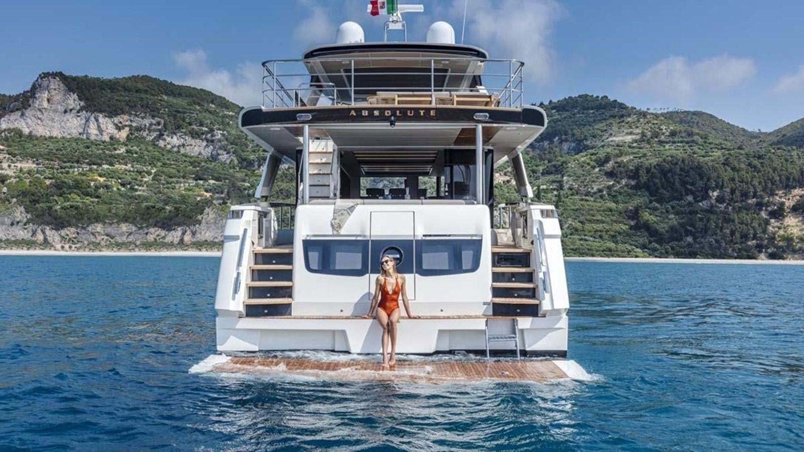 a person standing on a boat aboard LEGEND II Yacht for Sale