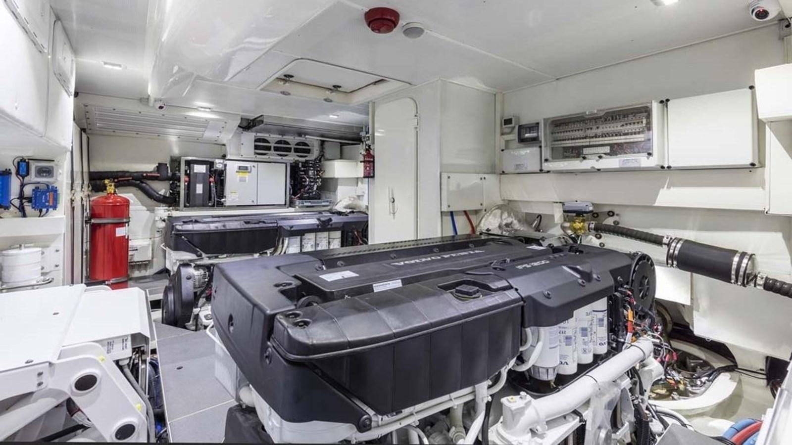 a room with machinery aboard LEGEND II Yacht for Sale
