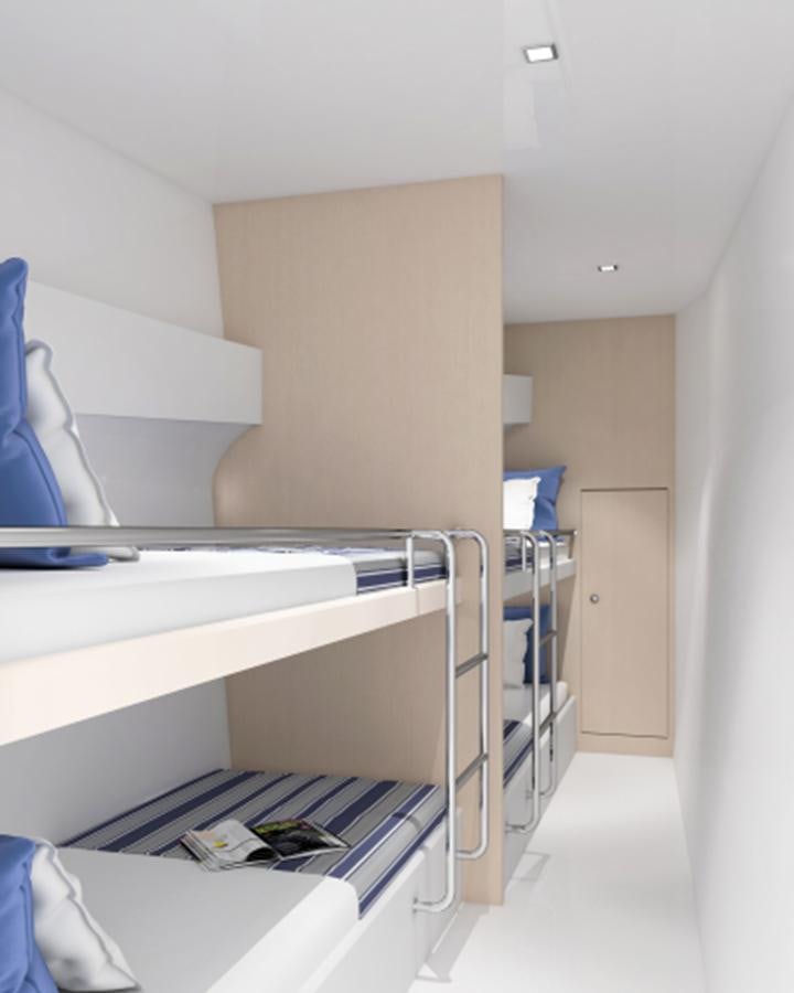 a room with a few machines aboard INDEPENDENCE 110 Yacht for Sale