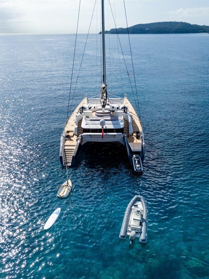 a boat on the water aboard ALLURES Yacht for Sale