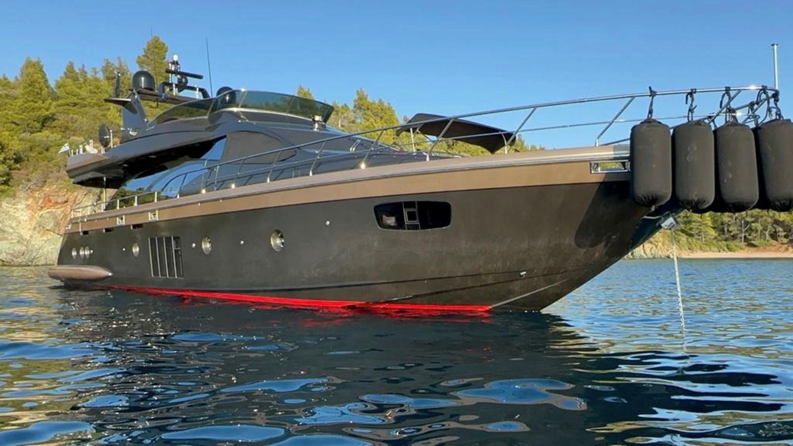 a boat on the water aboard AOP Yacht for Sale