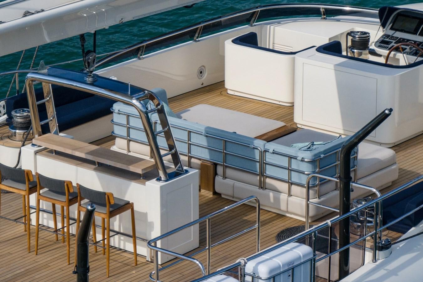 a large machine with a large metal frame aboard L'AQUILA Yacht for Sale