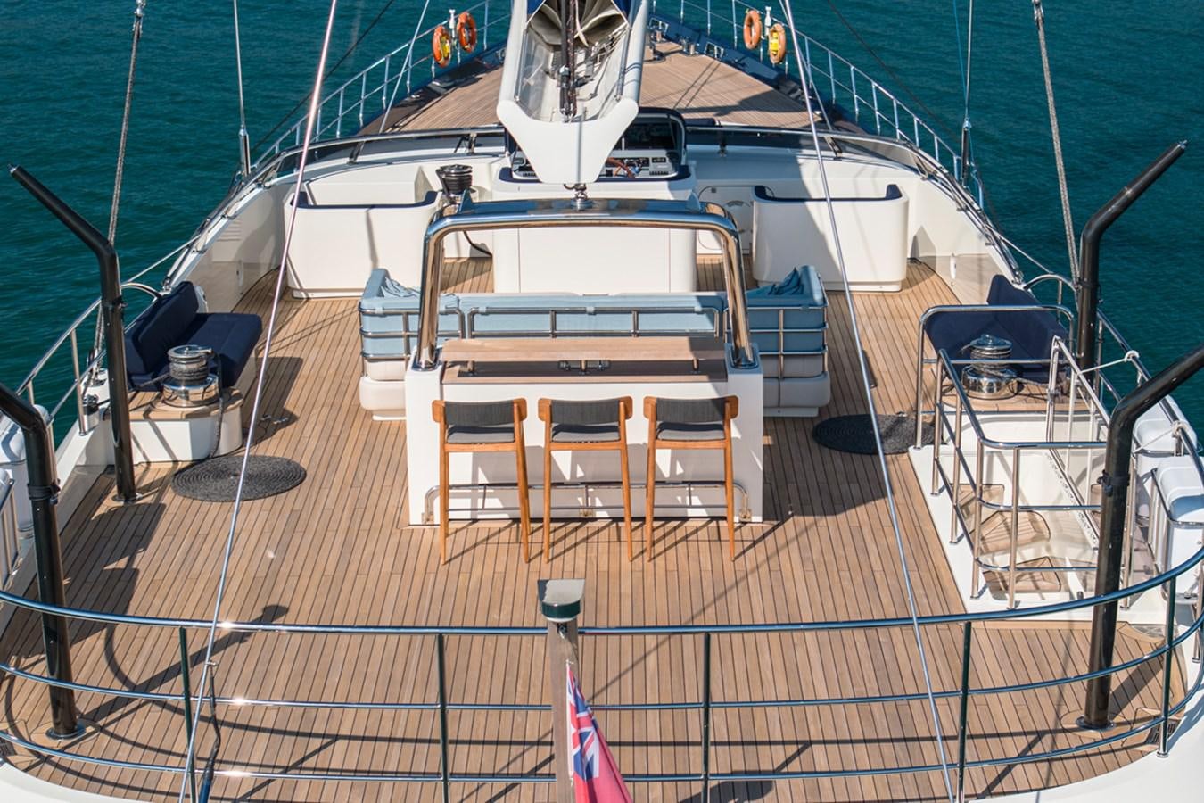 a boat on the water aboard L'AQUILA Yacht for Sale