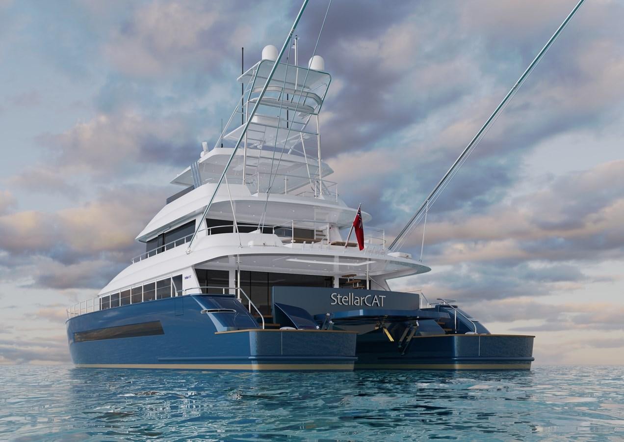 a boat on the water aboard STELLARCAT SF2603 Yacht for Sale