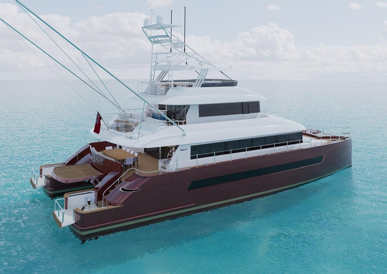 a boat on the water aboard STELLARCAT SF2603 Yacht for Sale