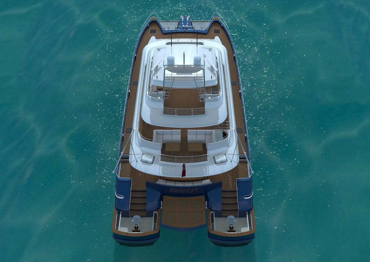 a boat in the water aboard STELLARCAT SF2603 Yacht for Sale
