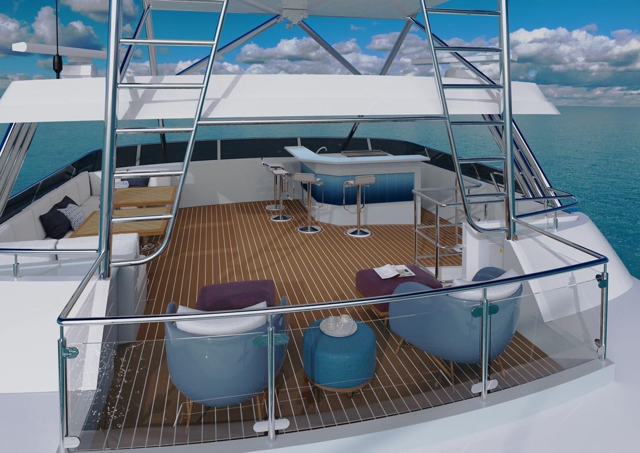 a boat on the water aboard STELLARCAT SF2603 Yacht for Sale