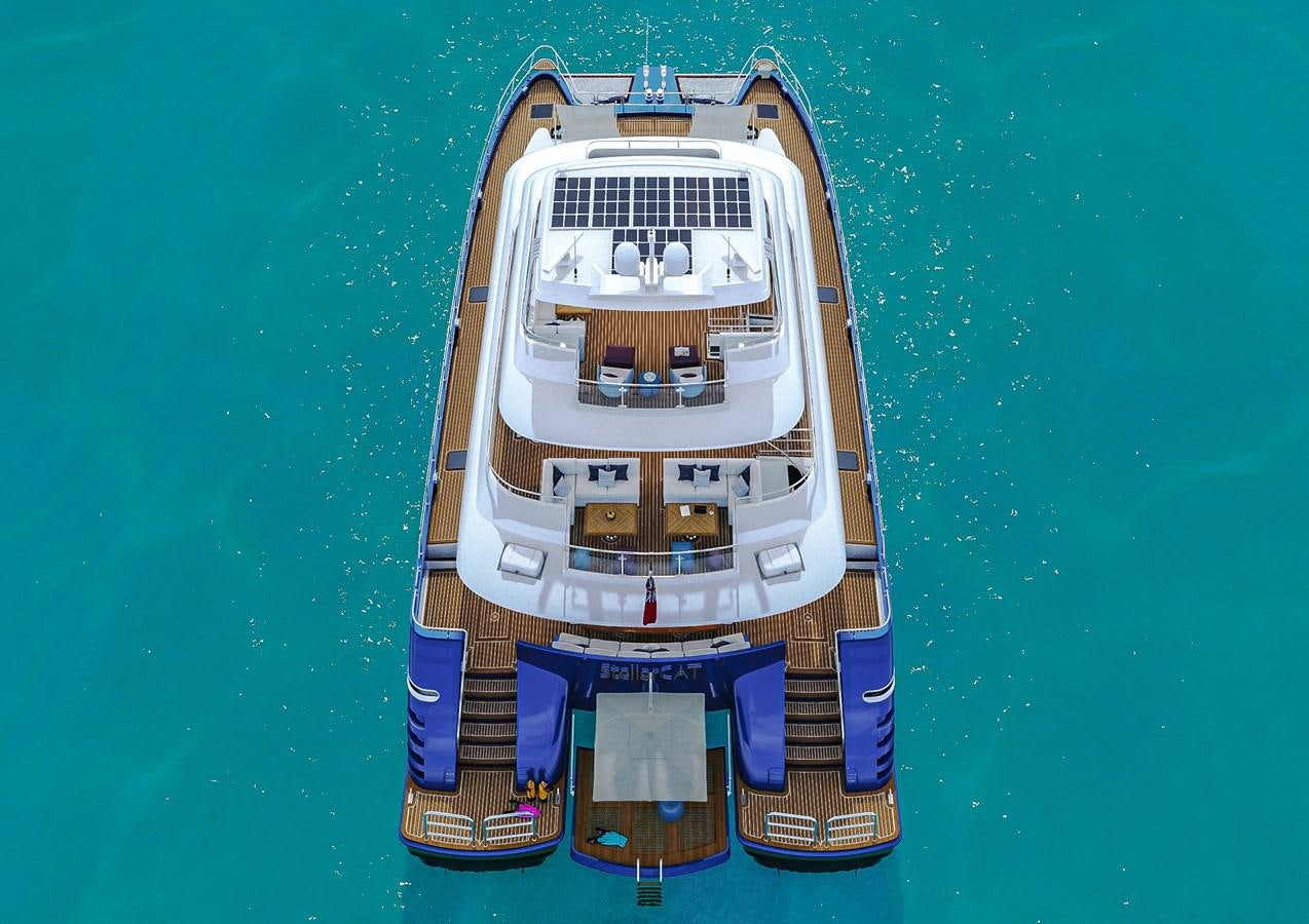 a model of a ship aboard STELLARCAT AL2502 Yacht for Sale