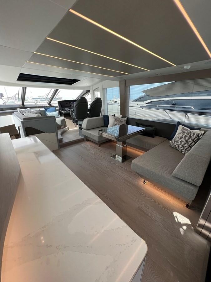 inside of a boat aboard 2023 SUNSEEKER 74 SPORTS  XPS Yacht for Sale