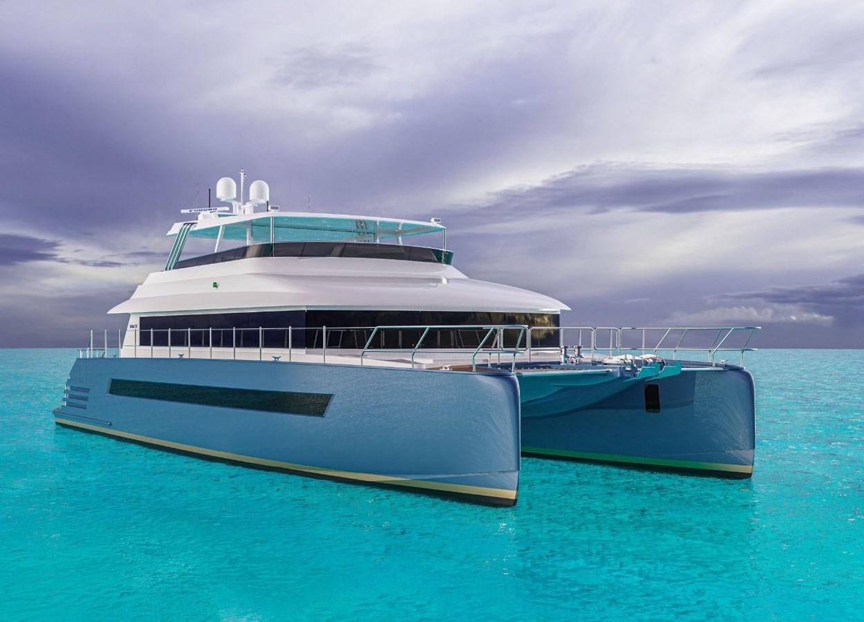 a boat in the water aboard STELLARCAT AL2002 Yacht for Sale