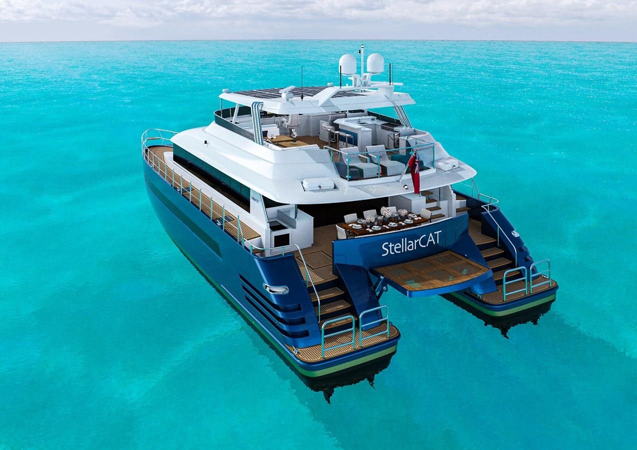 a boat on the water aboard STELLARCAT AL2002 Yacht for Sale