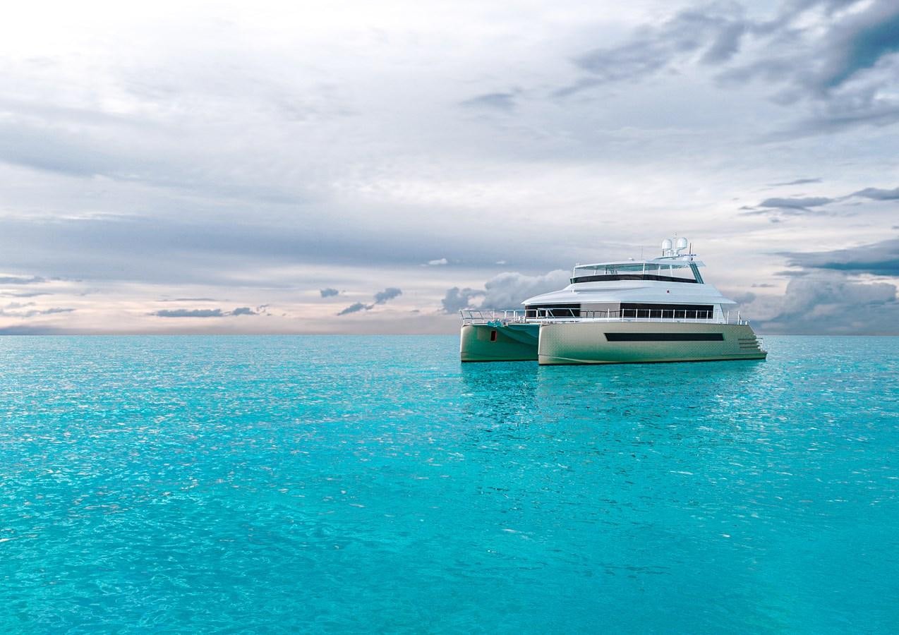 a boat in the water aboard STELLARCAT AL2002 Yacht for Sale