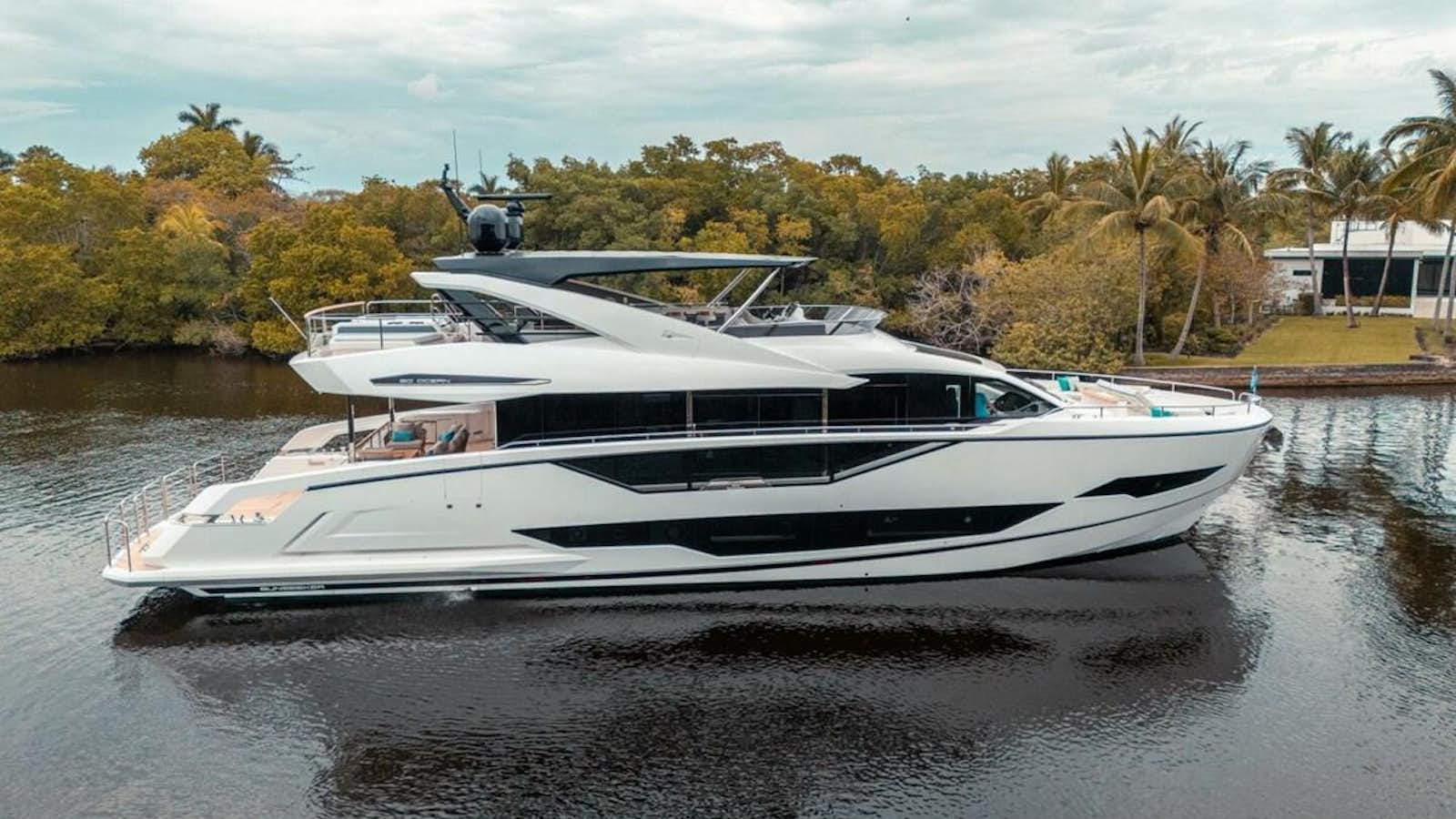 a boat on the water aboard 90 OCEAN Yacht for Sale