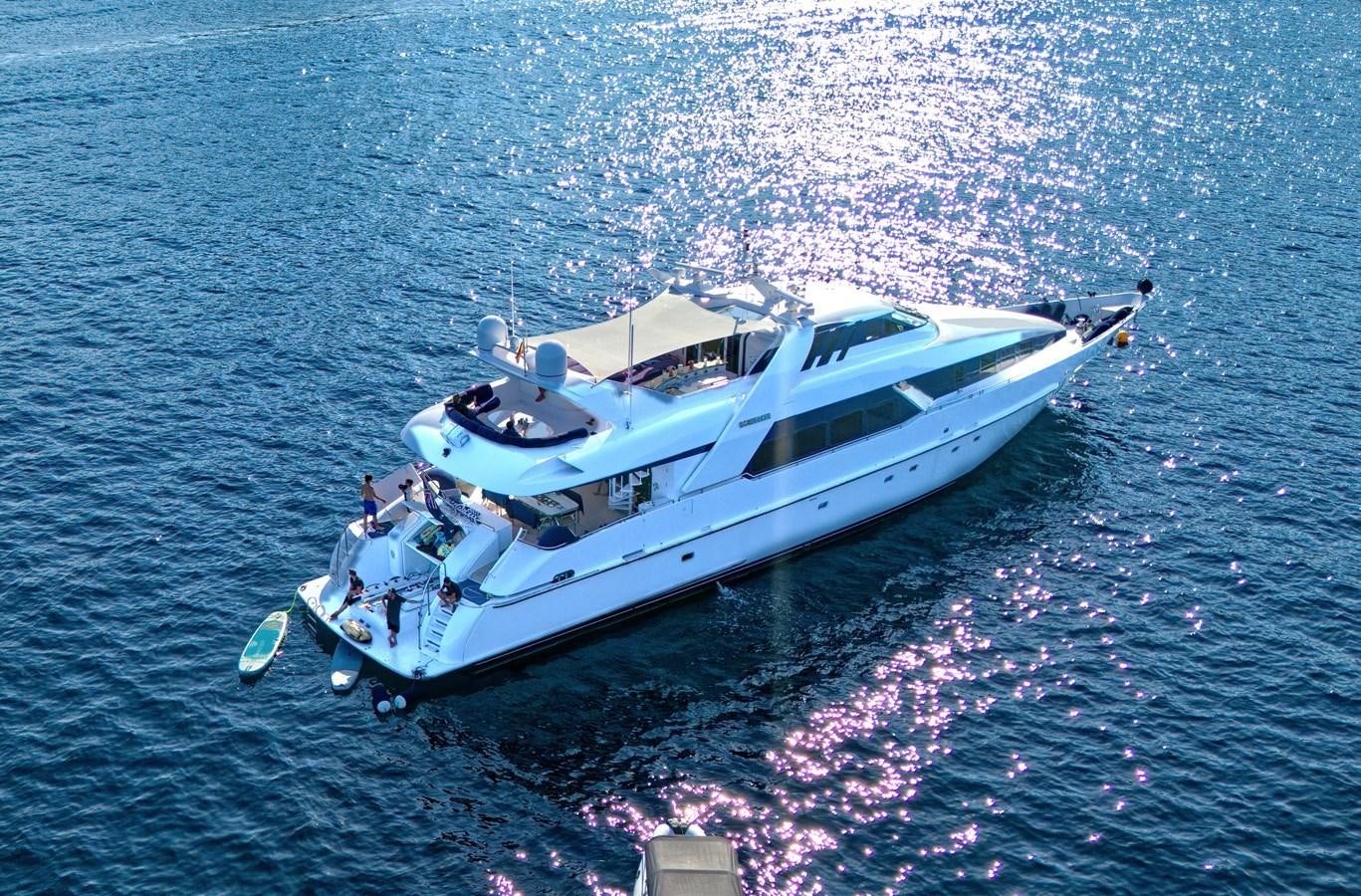 a boat in the water aboard MOONRAKER Yacht for Sale