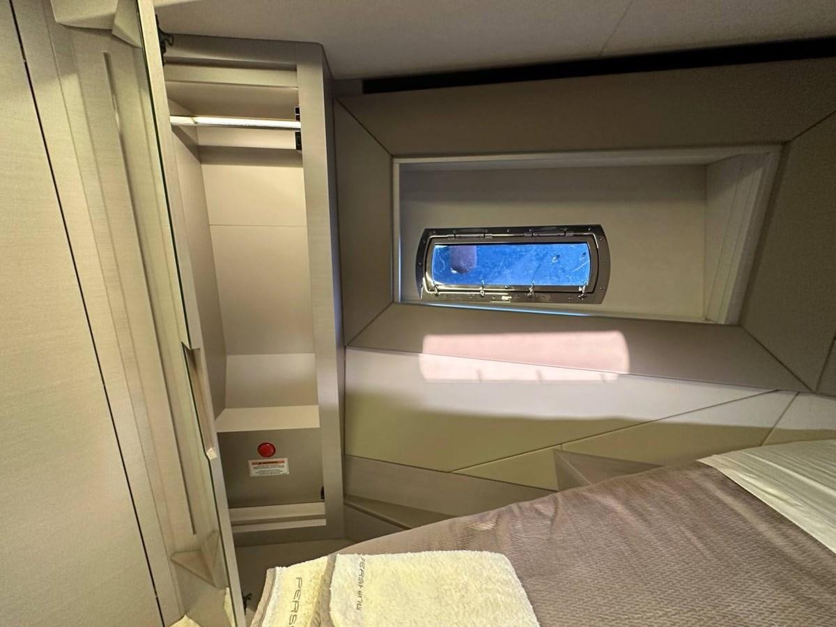 a room with a window and a bed aboard SAAM 1 Yacht for Sale