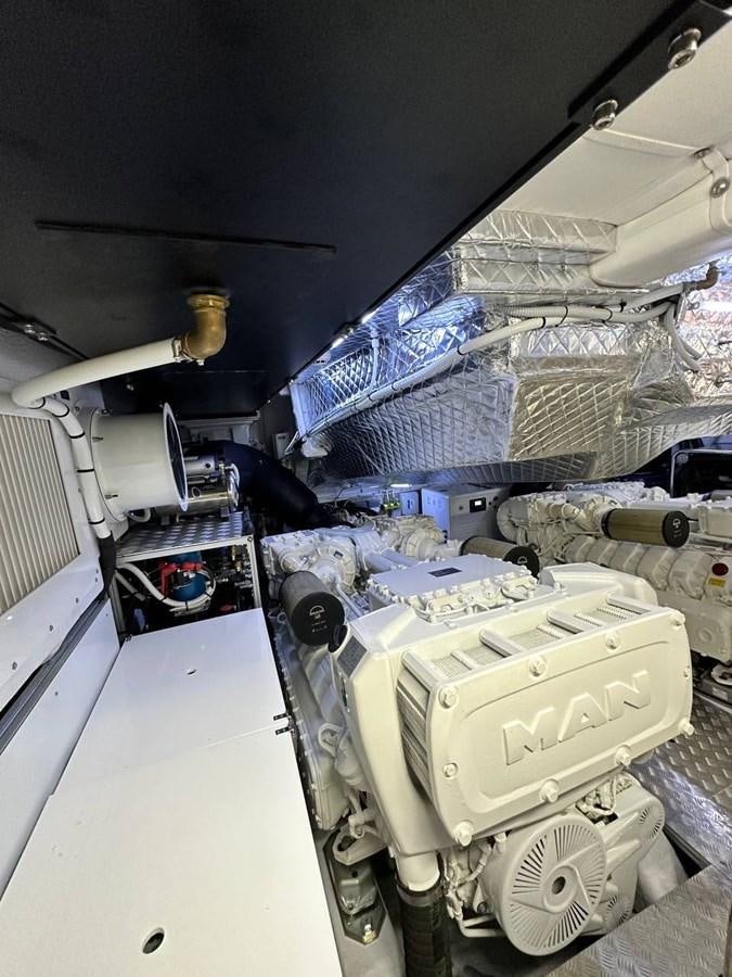a vehicle with a large stack of plastic bags on the back aboard SAAM 1 Yacht for Sale
